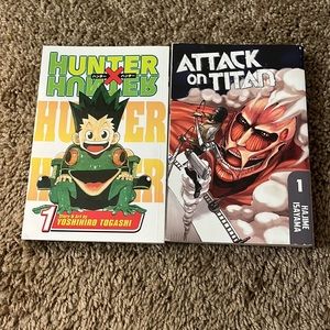 Hunter hunter manga and attack on titan